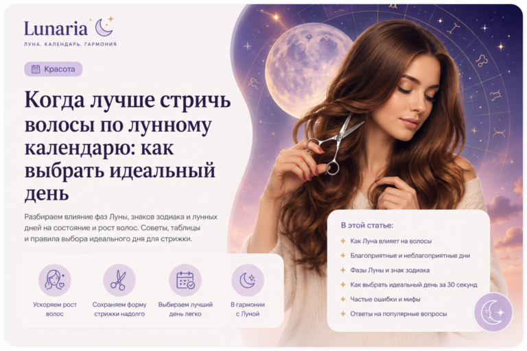 Когда лучше стричь волосы по лунному календарю - как выбрать идеальный день